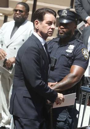 June 29, 2026, New York, New York, USA: Clive Davis s partner GREG SCHRIEFER seen at music mogul Clive Davis s Funeral held at Central Synagogue in midtown Manhattan. New York USA - ZUMAk03_ 20260629_zaf_k03_093 Copyright: xNancyxKaszermanx