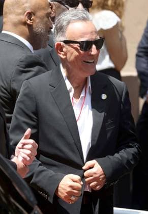 June 29, 2026, New York, New York, USA: Singer musician BRUCE SPRINGSTEEN seen at music mogul Clive Davis s Funeral held at Central Synagogue in midtown Manhattan. New York USA - ZUMAk03_ 20260629_zaf_k03_138 Copyright: xNancyxKaszermanx