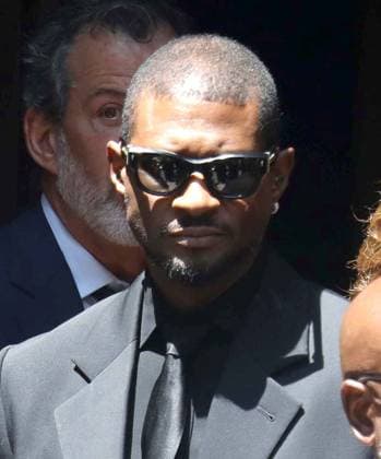 June 29, 2026, New York, New York, USA: Singer USHER seen at music mogul Clive Davis s Funeral held at Central Synagogue in midtown Manhattan. New York USA - ZUMAk03_ 20260629_zaf_k03_148 Copyright: xNancyxKaszermanx