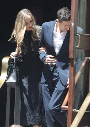 June 29, 2026, New York, New York, USA: Designer GEORGINA CHAPMAN and actor ADRIEN BRODY seen at music mogul Clive Davis s Funeral held at Central Synagogue in midtown Manhattan. New York USA - ZUMAk03_ 20260629_zaf_k03_149 Copyright: xNancyxKaszermanx