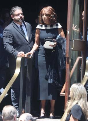 June 29, 2026, New York, New York, USA: GAYLE KING seen at music mogul Clive Davis s Funeral held at Central Synagogue in midtown Manhattan. New York USA - ZUMAk03_ 20260629_zaf_k03_159 Copyright: xNancyxKaszermanx