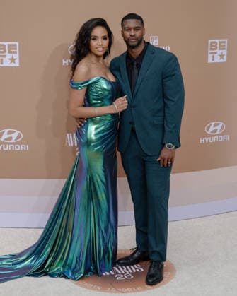 June 28, 2026, Los Angeles, California, USA: American actress and model. MEAGAN TANDY, 41, and actor BRANDEN WELLINGTON attend the 2026 BET Awards: Red Carpet. Los Angeles USA  - ZUMAb173 20260628_aap_b173_362 Copyright: xBillyxBennightx