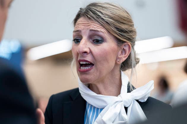June 29, 2026, Madrid, Spain: Minister for Labour and the Social Economy, Yolanda Diaz seen during the official opening of the new UN World Tourism Organisation headquarters at the Madrid Conference Centre. Madrid Spain  - ZUMAs197 20260629_aaa_s197_087 Copyright: xAtilanoxGarciax