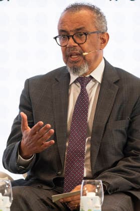 June 29, 2026, Madrid, Spain: The Director-General of the World Health Organisation (WHO), Tedros Adhanom Ghebreyesus attends the official opening of the new UN World Tourism Organisation headquarters at the Madrid Conference Centre. Madrid Spain - ZUMAs197 20260629_aaa_s197_095 Copyright: xAtilanoxGarciax
