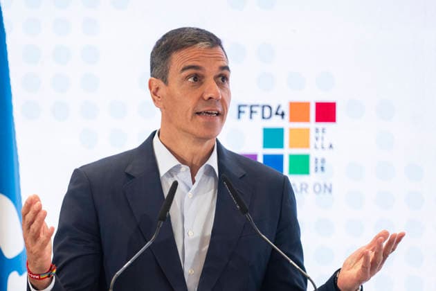 June 29, 2026, Madrid, Spain: Prime Minister, Pedro Sanchez speaks during the official opening of the new UN World Tourism Organisation headquarters at the Madrid Conference Centre. Madrid Spain - ZUMAs197 20260629_aaa_s197_105 Copyright: xAtilanoxGarciax