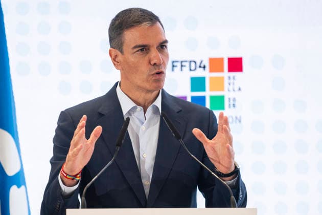 June 29, 2026, Madrid, Spain: Prime Minister, Pedro Sanchez speaks during the official opening of the new UN World Tourism Organisation headquarters at the Madrid Conference Centre. Madrid Spain - ZUMAs197 20260629_aaa_s197_126 Copyright: xAtilanoxGarciax