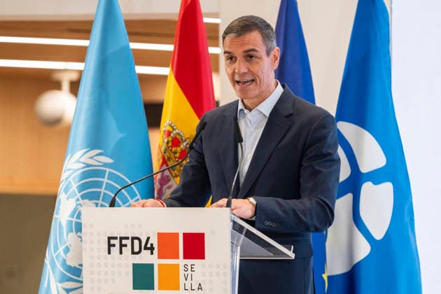 June 29, 2026, Madrid, Spain: Prime Minister, Pedro Sanchez speaks during the official opening of the new UN World Tourism Organisation headquarters at the Madrid Conference Centre. Madrid Spain - ZUMAs197 20260629_aaa_s197_130 Copyright: xAtilanoxGarciax