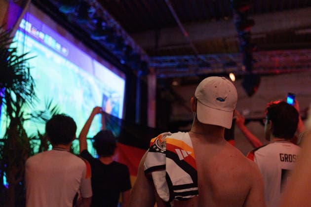 German Fans Watch Final World Cup Match at Public Viewing Germany - Munich, 30.06.2026 Football fans watch Germanys FIFA World Cup 2026 Round of 32 match against Paraguay during a public viewing event at the Backstage Kulturzentrum in Munich. Germany was eliminated after a 1 1 draw and a 4 3 penalty shootout defeat, ending its World Cup campaign. Bavaria