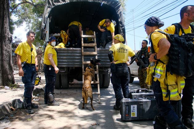 Search and rescue operations continue in earthquake-hit Venezuela LA GUAIRA, VENEZUELA - JUNE 29: Members of the German brigade are seen as more than 1,600 specialists from 30 countries and 12 UN-coordinated rescue teams have arrived following the earthquakes of June 24 in La Guaira, Venezuela, on June 29, 2026. The contingent includes personnel from Switzerland, the United States, Mexico, Colombia, and the European Union, deploying primarily to La Guaira state. Diko Betancourt Anadolu La Guaira Venezuela. Editorial use only. Please get in touch for any other usage.  Copyright: x2026xAnadoluxDikoxBetancourtx