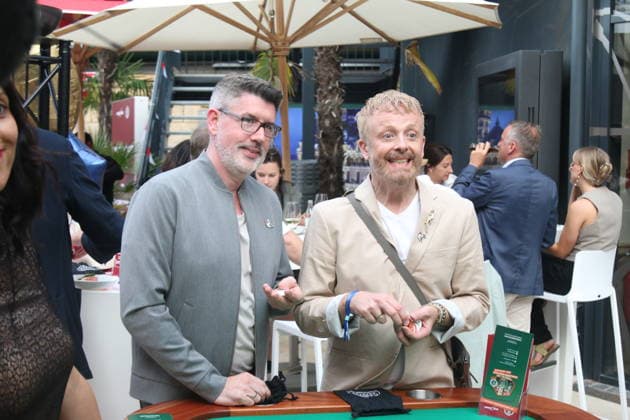Paul Reeves und Ross Antony bei der Einweihung des Monaco-Bereichs im Europa-Park. Rust, 29.06.2026. *** Paul Reeves and Ross Antony at the grand opening of the Monaco area at Europa-Park Rust, June 29, 2026 Copyright: xAgenturxMatthiasxWehnertx xM.xGränzdörferx