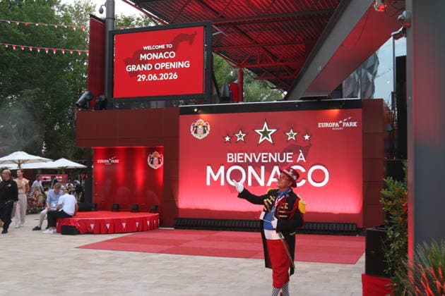 Einweihung des Monaco-Bereichs im Europa-Park. Rust, 29.06.2026. *** Grand Opening of the Monaco Area at Europa-Park Rust, June 29, 2026 Copyright: xAgenturxMatthiasxWehnertx xM.xGränzdörferx
