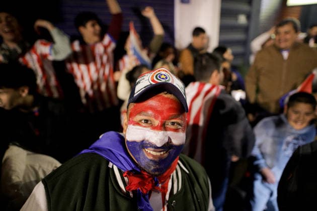 Paraguayan fans celebrate World Cup win over Germany ASUNCION, PARAGUAY - JUNE 30: Paraguayan football fans celebrate in Asuncion after Paraguay defeated Germany 4-3 in a penalty shootout following a 1-1 draw to advance to the Round of 16 of the FIFA World Cup 2026 on June 29, 2026. Nathalia Aguilar Anadolu Asuncion Paraguay. Editorial use only. Please get in touch for any other usage.  Copyright: x2026xAnadoluxNathaliaxAguilarx