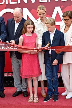 Einweihung Themenbereich Monaco im Europapark. Fürst Albert II. , Fürstin Charlene , Prinz Jacques und Prinzessin Gabriella von Monaco anläßlich der Einweihung des Themenbereiches Monaco am 29.06.2026 im Europapark Rust. 20260629MWI132293 *** Inauguration of the Monaco Theme Area at Europapark: Prince Albert II, Princess Charlene, Prince Jacques, and Princess Gabriella of Monaco at the opening of the Monaco theme area on June 29, 2026, at Europapark in Rust 20260629MWI132293