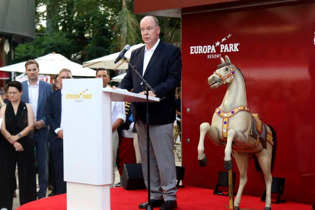 Albert II. Fürst von Monaco bei der Einweihung des Themenbereichs Monaco im Europa-Park. Rust, 29.06.2026 *** Albert II, Prince of Monaco, at the opening of the Monaco theme area at Europa-Park in Rust, June 29, 2026 Foto:xAgenturxWehnertx xGränzdörferx xFuturexImagex monaco_6629