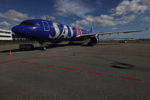 KÖPENHAMN, DANMARK 20260630 Ett SAS-plan pa Copenhagen Airport i samband med att flygbolaget presenterar en nyhet under en pressträff pa tisdagen. KÖPENHAMN DANMARK x10600x *** COPENHAGEN, DENMARK 20260630 An SAS plane at Copenhagen Airport as the airline announces a new development during a press conference on Tuesday COPENHAGEN, DENMARK x10600x  Copyright: xAndreasxHillergren TTx PRESSTRÄFF SAS iF2OYw8d0GY