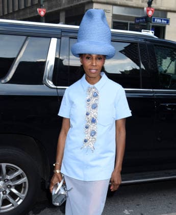Outside arrivals for New York Fashion Show Spring Summer Marc Jacobs Featuring: June Ambrose Where: New York, United States When: 29 Jun 2026 Credit: Darla Khazei INSTARimages EDITORIAL USE ONLY. NOT FOR USE BY NEWSPAPERS BASED IN THE UK. Copyright: xx instar55818493