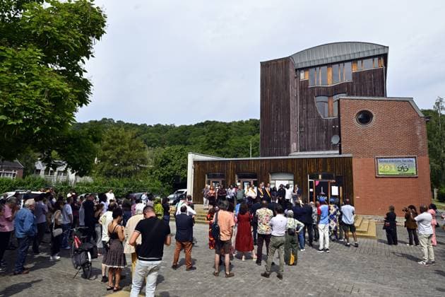 the inauguration of the Place Patrice Lumumba in the Saint-Leonard district, in Liege, Tuesday 30 June 2026. First elected Prime Minister of the DRC Congo Lumumba was shot on 17 January 1961 in separatist Katanga by local soldiers, but in the presence of Belgian officials, just a few months after the independence of the former Belgian Congo.  ERICxLALMAND 179967354