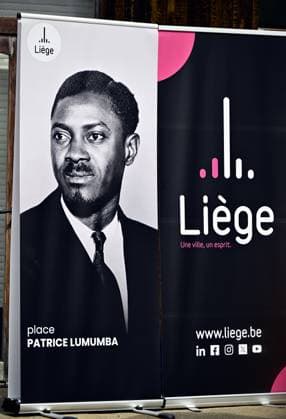 the inauguration of the Place Patrice Lumumba in the Saint-Leonard district, in Liege, Tuesday 30 June 2026. First elected Prime Minister of the DRC Congo Lumumba was shot on 17 January 1961 in separatist Katanga by local soldiers, but in the presence of Belgian officials, just a few months after the independence of the former Belgian Congo.  ERICxLALMAND 179967518
