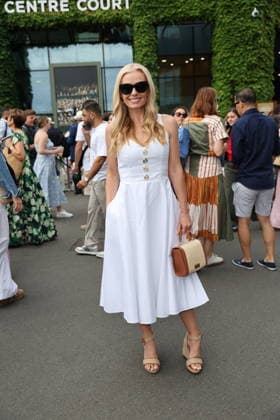 . 30 06 2026. London, United Kingdom. Katherine Jenkins arriving on day two of the Wimbledon Tennis Championships in London .  xStephenxLockx xi-Imagesx IIM-26865-0006