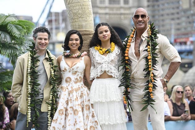Moana Experience Media Launch at Potters Field Park in London Thomas Kail, Auli i Cravalho, Catherine Laga aia and Dwayne Johnson at the Moana Experience Media Launch at Potters Field Park in London on 30 June 2026, Credit:Justin Ng Avalon UK, London  Copyright: xJustinxNgx xAvalonx 1113540600