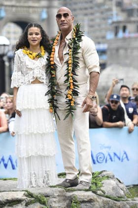 Moana Experience Media Launch at Potters Field Park in London Catherine Laga aia and Dwayne Johnson at the Moana Experience Media Launch at Potters Field Park in London on 30 June 2026, Credit:Justin Ng Avalon UK, London  Copyright: xJustinxNgx xAvalonx 1113541134
