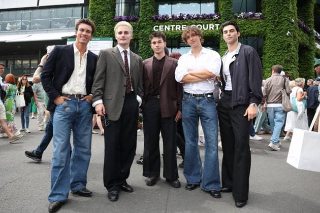 . 30 06 2026. London, United Kingdom. German boy band The Elevator Boys arriving on day two of the Wimbledon Tennis Championships in London .  xStephenxLockx xi-Imagesx IIM-26865-0012