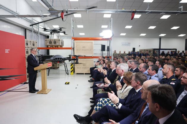 Prime Minister Keir Starmer visits Malloy Aeronautics 30 06 2026. Maidenhead, United Kingdom. Prime Minister Keir Starmer delivers a speech on Defence at Malloy Aeronautics., Credit:Ben Perry B66 Avalon United Kingdom, Berkshire, Maidenhead, Malloy Aeronautics  Copyright: xBenxPerryx xB66x xAvalonx 1113544804