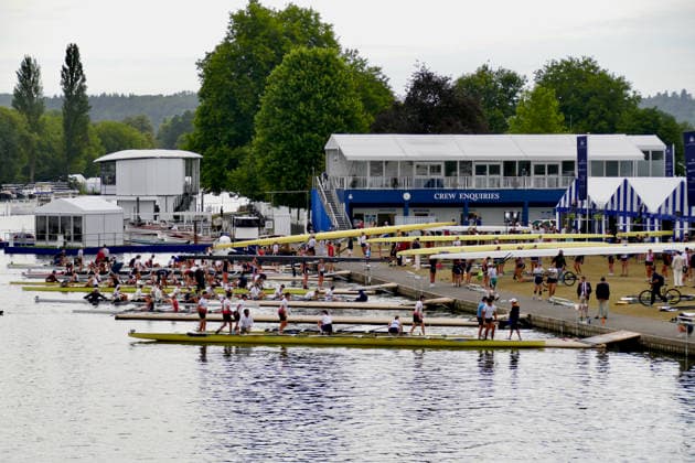 Day 1 Henley Royal Regatta It was a dull, wet start to the first day of the event. General atmosphere on day one of the Henley Royal Regatta. The 2026 Henley Royal Regatta takes place from Tuesday 30th June to Sunday 5th July 2026. This historic, six-day head-to-head knockout rowing competition is held on the River Thames in Henley on Thames. It stands as the absolute pinnacle of the international and British summer military, student, and club rowing calendars., Credit:Geoffrey Swaine Geoff Swaine - B4563 Avalon UK, Oxfordshire, Henley on Thames  Copyright: xGeoffreyxSwainex xGeoffxSwainex-xB4563x xAvalonx 1113516031