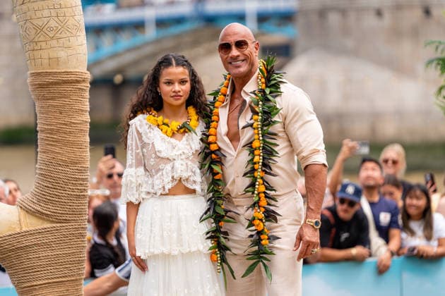 Catherine Laga aia and Dwayne Johnson attend the launch of the Moana Experience at Potters Fields Park in London, England on June 30, 2026 LONDON, ENGLAND - JUNE 30: Catherine Laga aia and Dwayne Johnson attend the launch of the Moana Experience at Potters Fields Park in London, England on June 30, 2026, Credit:Pupat Chenaksara Avalon United Kingdom, London, Potters Fields Park  Copyright: xPupatxChenaksarax xAvalonx 1113549985