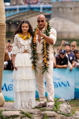 Catherine Laga aia and Dwayne Johnson attend the launch of the Moana Experience at Potters Fields Park in London, England on June 30, 2026 LONDON, ENGLAND - JUNE 30: Catherine Laga aia and Dwayne Johnson attend the launch of the Moana Experience at Potters Fields Park in London, England on June 30, 2026, Credit:Pupat Chenaksara Avalon United Kingdom, London, Potters Fields Park  Copyright: xPupatxChenaksarax xAvalonx 1113550044
