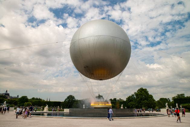The Olympic Cauldron On Display For The Entire Summer - Paris The Olympic torch, one of the symbols of the Olympic and Paralympic Games, is seen after being reinstalled at the Tuileries Garden in Paris, France for the summer season, on June 30, 2026, in Paris, France. Photo by Denis Prezat ABACAPRESS.COM Paris France  Copyright: xPrezatxDenis ABACAx