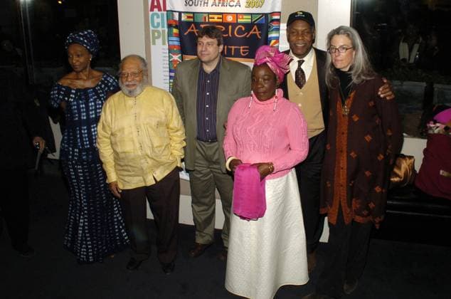 Premiere- Africa Unite April 7, 2007 - New York, NY, U.S. - 7 April 2007 - New York, New York -Mahen Bonetti, Dudley Thompson, Richard Pena, Rita Marley, Danny Glover and Jocelyn Barnes. Premiere of the feature documentary Africa Unite at Walter Reade Theatre, Lincoln Center, as part of the New York African Film Festival. Photo Credit: Bill Lyons AdMedia *** Local Caption Copyright: xBillxLyonsx