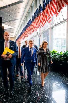 Johann Wadephul (CDU), Bundesaussenminister, trifft Marco Rubio, Aussenminister der Vereinigten Staaten von Amerika zu einem Gespraech in Washington D.C., 29.06.2026. Fotografiert im Auftrag des Auswaertigen Amtes (AA) Washington D.C. Vereinigten Staaten von Amerika *** Johann Wadephul (CDU), Federal Minister of Foreign Affairs, meets with Marco Rubio, Secretary of State of the United States of America, for talks in Washington, D.C., on June 29, 2026. Photographed on behalf of the Federal Foreign Office (AA) in Washington, D.C., United States of America. Copyright: xFelixxZahnx