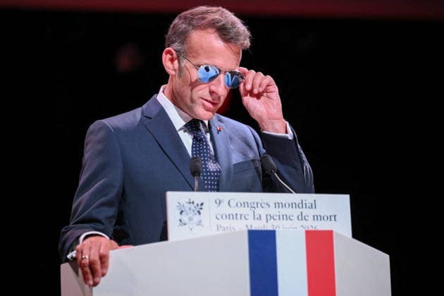 French President Emmanuel Macron delivers a speech at the 9th World Congress Against the Death Penalty in Paris, France, on June 30, 2026. Eliot Blondet Pool Bestimage French President Emmanuel Macron delivers a speech during the World Congress Against the Death Penalty in Paris, on June 30, 2026, Paris, France  Copyright: xEliotxBlondetx xPoolx xBestimagexEliotxBlondetx xPoolx xBestimagex