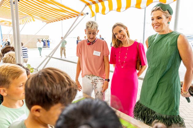 30-06-2026 Lelystad Queen Maxima with Minister of Economic Affairs Stientje van Veldhoven and Genevieve Prevenier attended the opening of the battery park at the Maxima power plant of energy company Engie, one of the most modern in Europe, recently converted to run on hydrogen as a supplementary fuel, and supplies electricity to nearly two million households in Lelystad. Â  Copyright: xPPEx