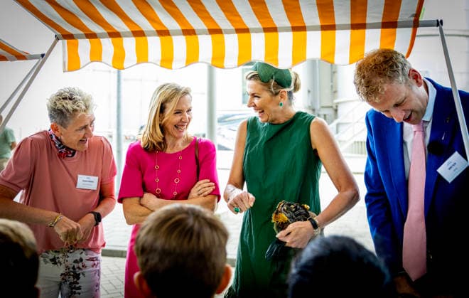30-06-2026 Lelystad Queen Maxima with Minister of Economic Affairs Stientje van Veldhoven and Genevieve Prevenier attended the opening of the battery park at the Maxima power plant of energy company Engie, one of the most modern in Europe, recently converted to run on hydrogen as a supplementary fuel, and supplies electricity to nearly two million households in Lelystad. Â  Copyright: xPPEx