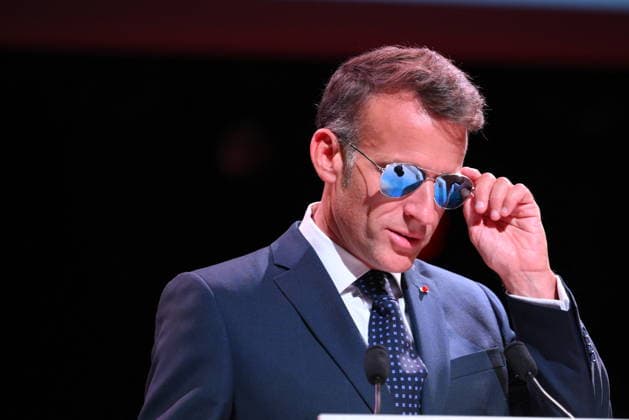 Macron Delivers A Speech During the World Congress Against the Death Penalty - Paris French President Emmanuel Macron delivers a speech during the World Congress Against the Death Penalty in Paris, on June 30, 2026. It was noted that the president was wearing sunglasses due to an eye condition. Photo by Eliot Blondet ABACAPRESS.COM Paris France  Copyright: xBlondetxEliot ABACAx