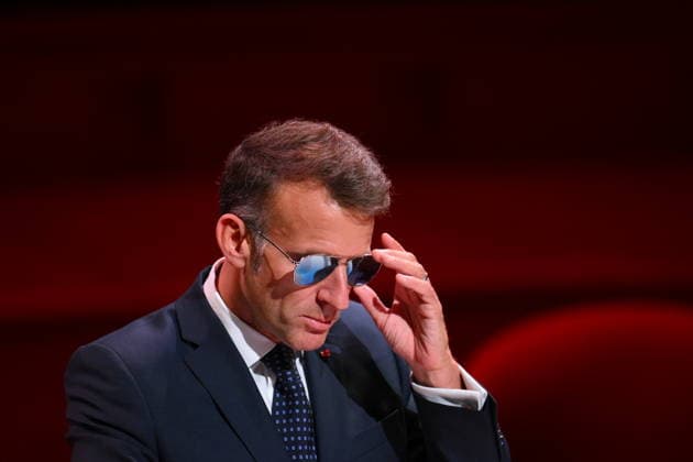 Macron Delivers A Speech During the World Congress Against the Death Penalty - Paris French President Emmanuel Macron delivers a speech during the World Congress Against the Death Penalty in Paris, on June 30, 2026. It was noted that the president was wearing sunglasses due to an eye condition. Photo by Eliot Blondet ABACAPRESS.COM Paris France  Copyright: xBlondetxEliot ABACAx