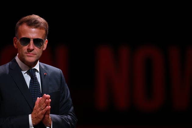 Macron Delivers A Speech During the World Congress Against the Death Penalty - Paris French President Emmanuel Macron delivers a speech during the World Congress Against the Death Penalty in Paris, on June 30, 2026. It was noted that the president was wearing sunglasses due to an eye condition. Photo by Eliot Blondet ABACAPRESS.COM Paris France  Copyright: xBlondetxEliot ABACAx