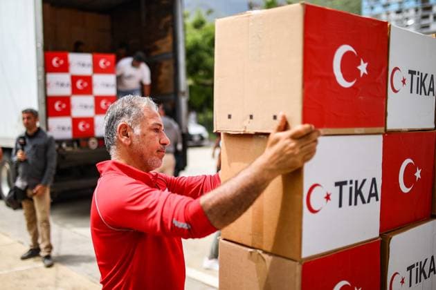 TIKA delivers 1000 relief packages to quake-hit Venezuela LA GUAIRA, VENEZUELA - JUNE 30: The Turkish Cooperation and Coordination Agency (TIKA) delivers approximately 1,000 relief packages of humanitarian aid to Venezuela, which was affected by severe earthquakes, in La Guaira, Venezuela on June 30, 2026. Cem Tekkesinoglu Anadolu La Guaira World. Editorial use only. Please get in touch for any other usage.  Copyright: x2026xAnadoluxCemxTekkesinoglux