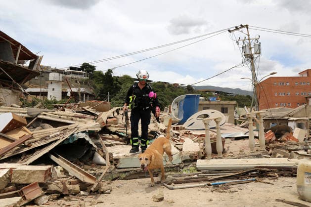 U.S. rescue team are conducting search operations for survivors following two powerful earthquakes, measuring 7.2 and 7.5 on the Richter scale, that struck La Guaira, Venezuela, on June 30, 2026. The twin quakes have left more than 1,700 people dead, hundreds injured, and tens of thousands missing, according to the latest figures released by the Venezuelan government. The high toll is largely attributed to the collapse of numerous buildings with residents trapped inside.  VAN2026063004 U.S.xDepartmentxofxState
