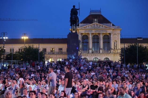 Zagreb Classic: Celebration of the Musical People watch concert of the Zagreb City Theatre Komedija orchestra during the Zagreb Classic open-air concert Celebration of the Musical at King Tomislav Square in Zagreb, Croatia on June 30, 2026. Gala concert celebrates the 75th anniversary of Zagreb City Theatre Komedija, featuring highlights from some of the theatre s most successful and beloved musicals.  JosipxMikacic PIXSELL