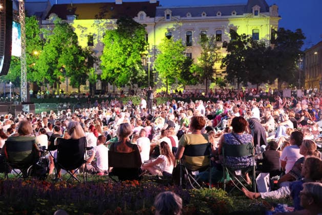 Zagreb Classic: Celebration of the Musical People watch concert of the Zagreb City Theatre Komedija orchestra during the Zagreb Classic open-air concert Celebration of the Musical at King Tomislav Square in Zagreb, Croatia on June 30, 2026. Gala concert celebrates the 75th anniversary of Zagreb City Theatre Komedija, featuring highlights from some of the theatre s most successful and beloved musicals.  JosipxMikacic PIXSELL