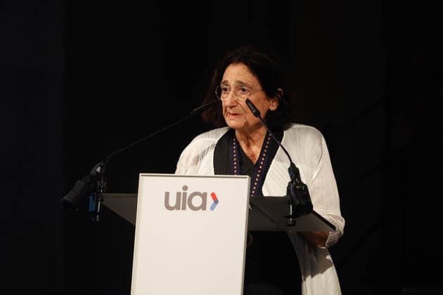 Presentation of the UIA Gold Medal to Architect Soto de Moura in Barcelona UIA President Regina Gonthier speaks during the presentation of the UIA Gold Medal to Portuguese architect Soto de Moura at the Basilica of the Sagrada Família, on June 30, 2026, in Barcelona, Catalonia, Spain. Souto de Moura has been awarded the 2026 UIA Gold Medal, the highest honor awarded by the International Union of Architects for a lifetime of professional achievement. This triennial award, established in 1984, recognizes individuals who have made exceptional contributions to the development of architecture. JUNE 30, 2026 Kike Rincó Barcelona, Catalonia Barcelona, Catalonia, Spain  Copyright: xKikexRinconx 7634446