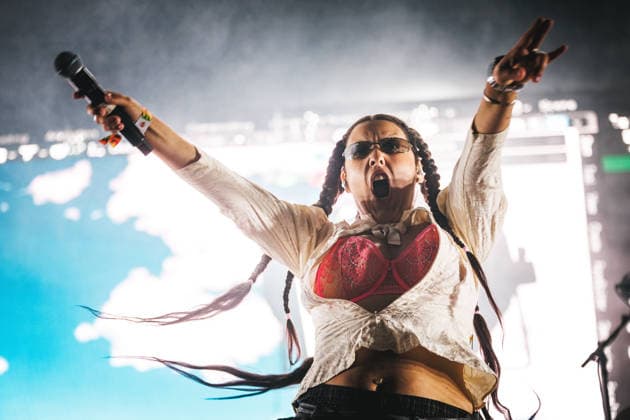 Mami Umami live at Roskilde Festival 2026 Roskilde, Denmark. 30th, June 2026. The Swedish duo Mami Umami performs a live concert during the Danish music festival Roskilde Festival 2026 in Roskilde. Here rapper and singer Miss Mami is seen live on stage. Denmark, Roskilde  Copyright: xGonzalesxPhoto ChristianxHjorthx