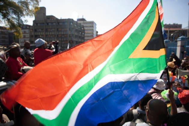 June 30, 2026, Pretoria, Gauteng, South Africa: June 30, 2026 , Pretoria, South Africa: Nearly 5,000 protesters took part in a march against illegal immigration in Pretoria. The demonstrations were reportedly organized by more than 20 anti-migrant organizations and civil society groups, including the March and March movement. Pretoria South Africa - ZUMAd214 20260630_znp_d214_110 Copyright: xManashxDasx