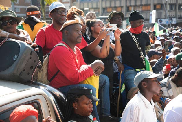 June 30, 2026, Pretoria, Gauteng, South Africa: June 30, 2026 , Pretoria, South Africa: Nearly 5,000 protesters took part in a march against illegal immigration in Pretoria. The demonstrations were reportedly organized by more than 20 anti-migrant organizations and civil society groups, including the March and March movement. Pretoria South Africa - ZUMAd214 20260630_znp_d214_114 Copyright: xManashxDasx