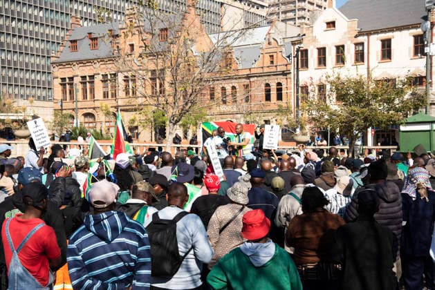 June 30, 2026, Pretoria, Gauteng, South Africa: June 30, 2026 , Pretoria, South Africa: Nearly 5,000 protesters took part in a march against illegal immigration in Pretoria. The demonstrations were reportedly organized by more than 20 anti-migrant organizations and civil society groups, including the March and March movement. Pretoria South Africa - ZUMAd214 20260630_znp_d214_171 Copyright: xManashxDasx