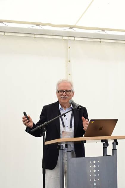 Günther Hasinger bei der Netzwerkveranstaltung Das DZA ein neuer Akteur in der sächsischen Forschungslandschaft des Deutschen Zentrums für Astrophysik im Kahlbaum-Areal. Görlitz, 30.06.2026 *** Günther Hasinger at the networking event The DZA: A New Player in Saxony’s Research Landscape, hosted by the German Center for Astrophysics at the Kahlbaum Areal in Görlitz, June 30, 2026 Copyright: xMatthiasxWehnertx