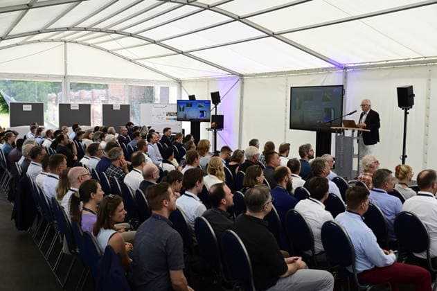 Günther Hasinger bei der Netzwerkveranstaltung Das DZA ein neuer Akteur in der sächsischen Forschungslandschaft des Deutschen Zentrums für Astrophysik im Kahlbaum-Areal. Görlitz, 30.06.2026 *** Günther Hasinger at the networking event The DZA: A New Player in Saxony’s Research Landscape, hosted by the German Center for Astrophysics at the Kahlbaum Areal in Görlitz, June 30, 2026 Copyright: xMatthiasxWehnertx
